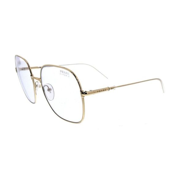 Prada 0PR 67XS ZVN07D58 Gold Square Sunglasses